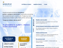 Tablet Screenshot of hospicbrno.cz